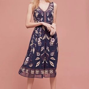 Anthropologie Moulinette Soeurs Alicante Embroidered Dress